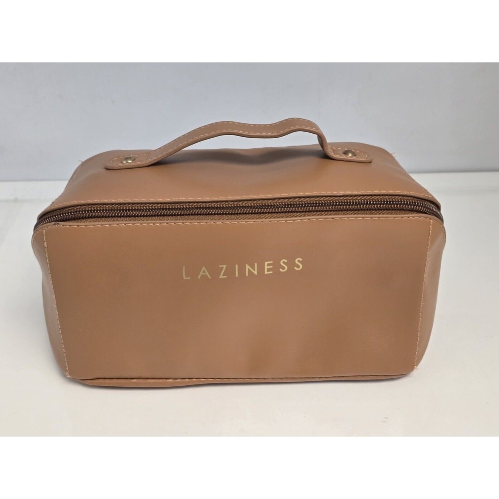 Rose of No Man's Land Large (Laziness) Cosmetic Makeup Bag Pockets‎ Brown NEW